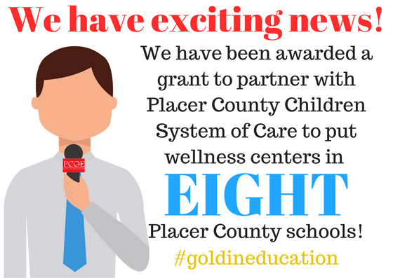 Placer_COE's tweet photo. We are so excited to announce this incredible news!!! #wellness #mentalhealth #goldineducation @PlacerCA https://t.co/OvY7ikWmTq