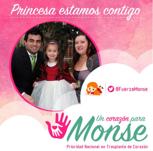 ¡Apareció corazón para Monse! Está por ingresar a pabellon, mucho amor y fuerza para ella y su familia. #DonarEsDarVida #UnCorazonParaMonse