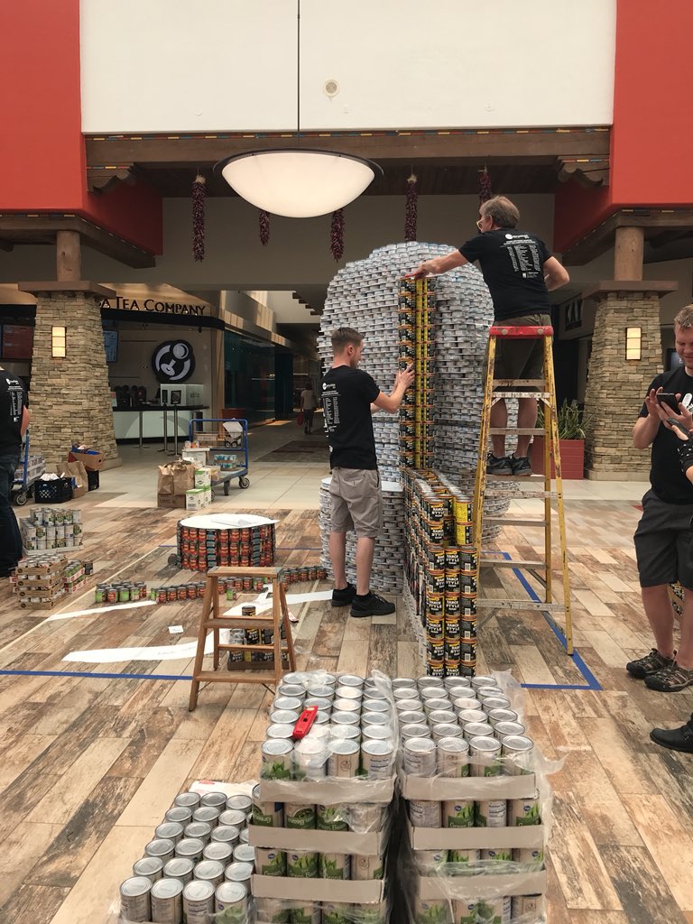 StudioSWArch's tweet photo. Still #RockCANRoll-ing on! #CANSantaFe2018 #CANdemonium #CANstruction2018 https://t.co/hqZ1FrW3Tn