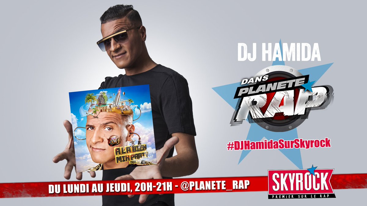 SkyrockFM's tweet photo. Lundi soir, branche-toi sur Skyrock et retrouve @DjHAMiDA71 dans Planete Rap pour une semaine consacrée au dj marocain ! 🎙️🔥
😉
#DjHamida #20h21h https://t.co/gvs4RLtDmB