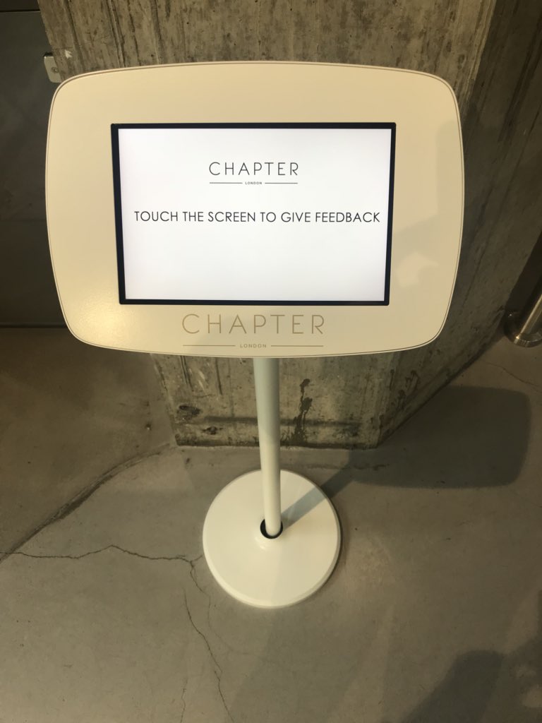 At the Chapter Kings cross, we care about you... give us your feedback✔️🏆🔝