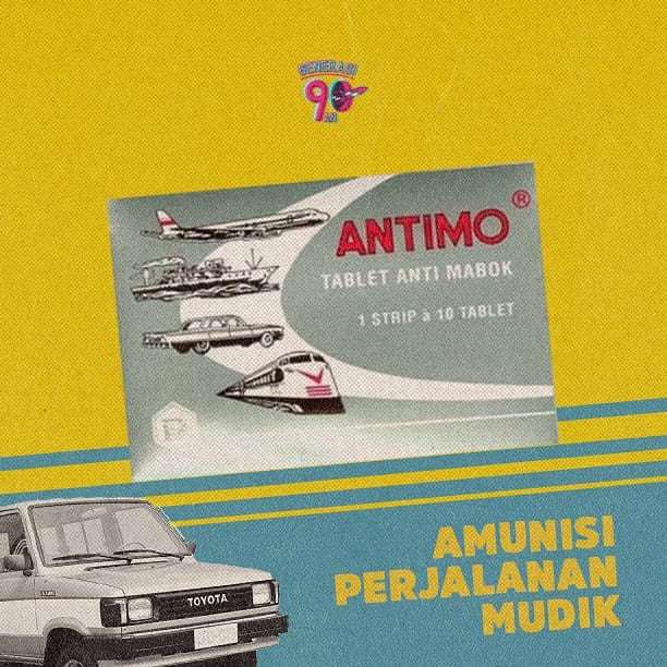 Generasi90an's tweet photo. Siapa nih yang udah mulai mudik ke kampung halaman? Jangan lupa amunisi pertama buat mudik ini, obat anti mabok yang gambar kemasannya masih setia alias belum ganti-ganti. #G90AN #G90LEBARAN #G90MUDIK #G90RAMADHAN https://t.co/40c4B926Ge