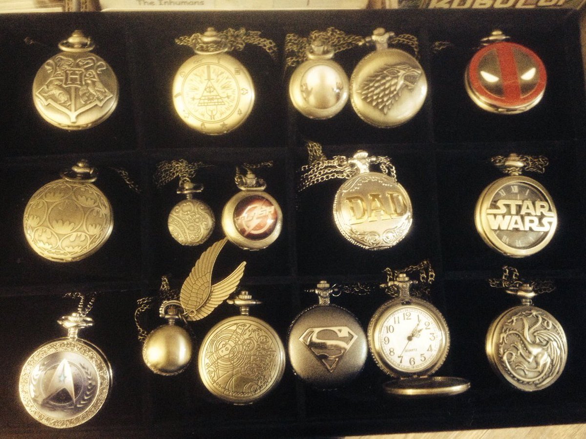 GalacticAttic's tweet photo. Father’s day pocket watchers! :) https://t.co/h9GcrWvuYt