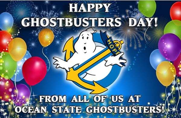 OceanStateGB's tweet photo. #HappyGhostbustersDay everyone!! What are you doing to celebrate? Share all the #shenanigans in the comments! ππ»π«β #OceanStateGhostbusters #RhodeIslandGhostbusters #Celebrate #ILoveThisTown #HappyGhostbustersDay2018 #Ecto1RI https://t.co/Scq9FkJRt1