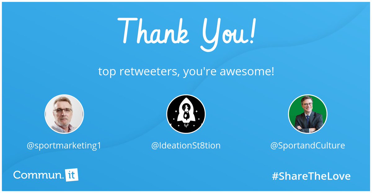 Sportium_'s tweet photo. @sportmarketing1 @IdeationSt8tion @SportandCulture #ShareTheLove, thanks for the RTs this week! - 🚀BOOST your twitter followers! https://t.co/NwWtuOLOen https://t.co/er4rwjsHPv
