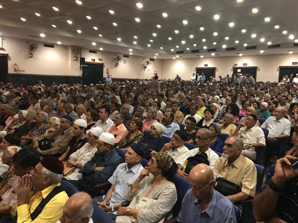 nauzerbTOI's tweet photo. Large gathering of Mumbai Parsis tonight to protest underground metro tunnel under 2 ancient fire temples. https://t.co/PGhWgSvscW