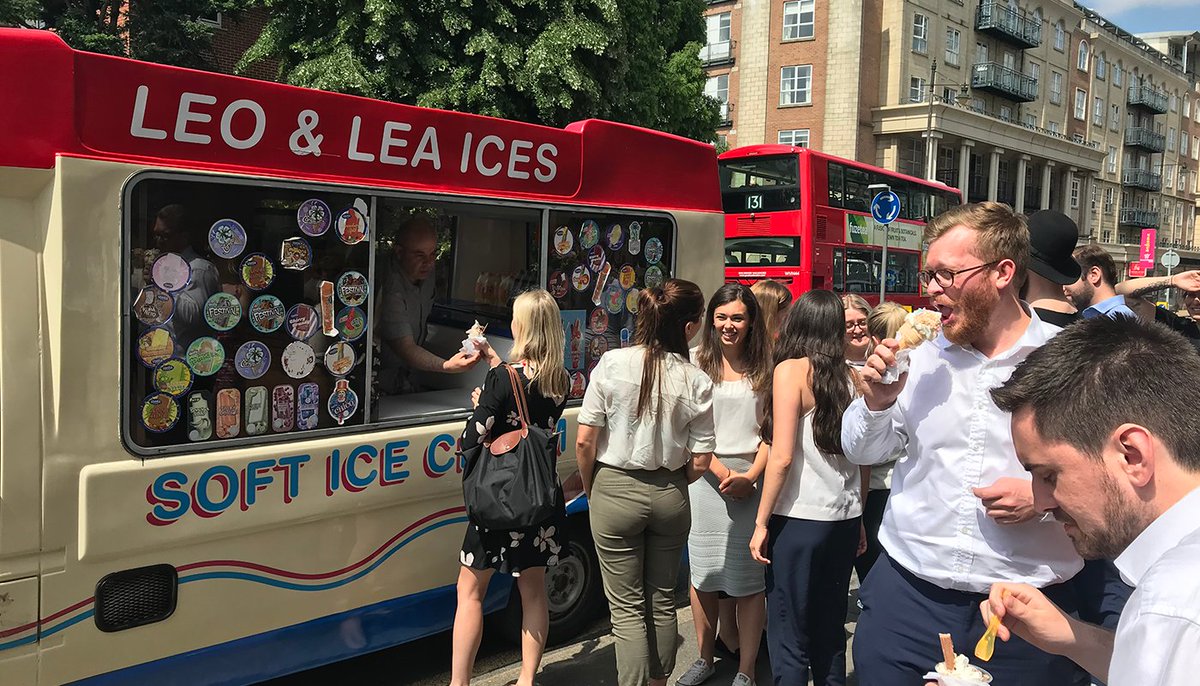 PeldonRose's tweet photo. We're really embracing that #FridayFeeling at the #PeldonRose office today with an impromptu ice cream break. How are you enjoying this beautiful Friday sunshine?
#London #worklifebalance #officelife https://t.co/ry6pao2Xgr