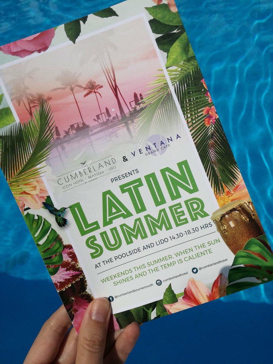 cumberlandhotel's tweet photo. We are going ahead with the #latinsummer pool party this Sunday! Join the Latin beat!

#over18’s #fun #cumberland #summer18 #lovebournemouth https://t.co/E0xMaEFkD4