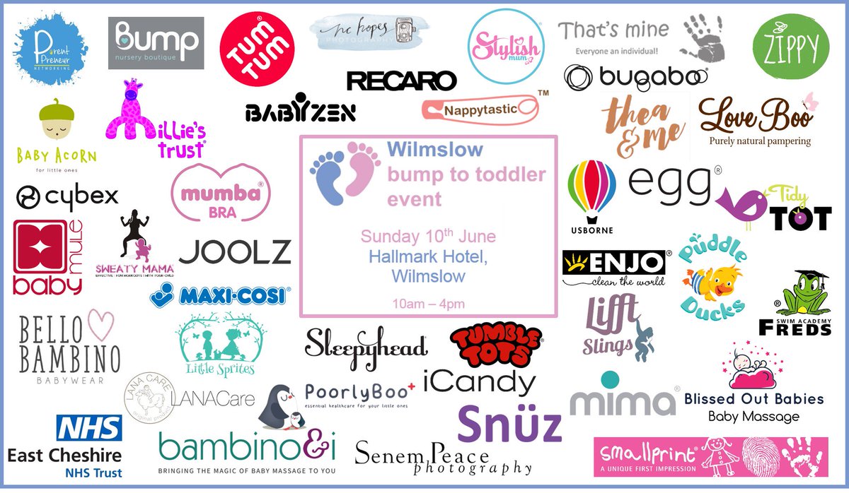 We are so excited to be helping out at the #Wilmslow Bump to Toddler Event this weekend facebook.com/events/1926338…
We look forward to meeting lots of people as well as networking with some incredible brands, including 2 of our fantastic clients <a href="/PoorlyBoo/">PoorlyBoo</a> &amp; <a href="/PuddletheDuck/">Puddle Ducks</a> #babies