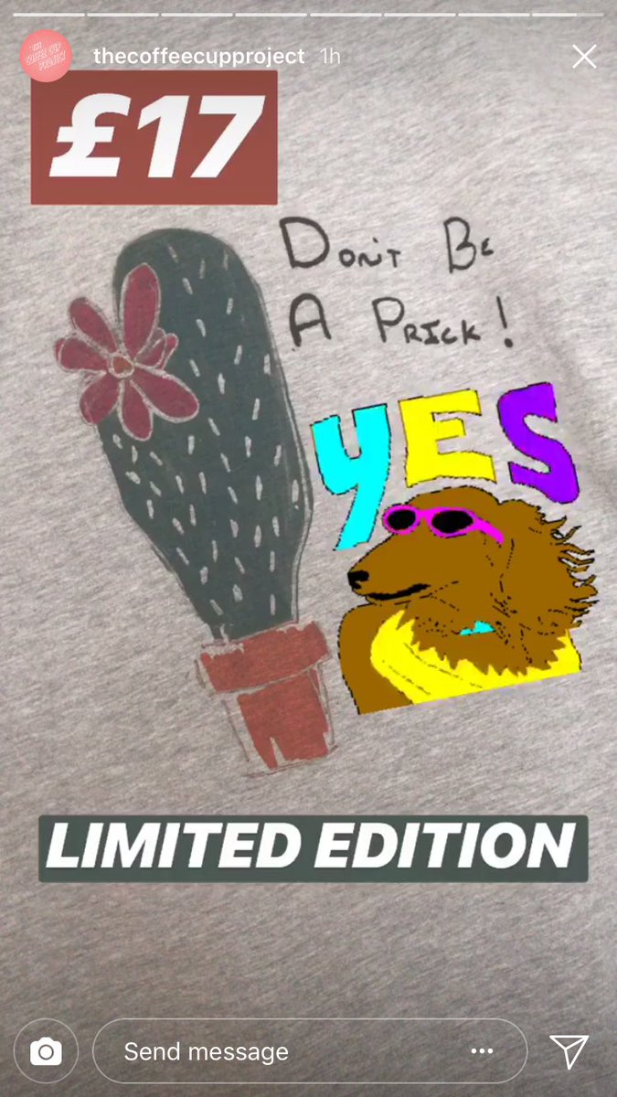 coffeecuproject's tweet photo. We've also got a few of these tee's from one of our fire illustrators to bless you with 🔥🔥🌵 #dontbeaprick #coffeecupproject https://t.co/Vt0PojNwXg