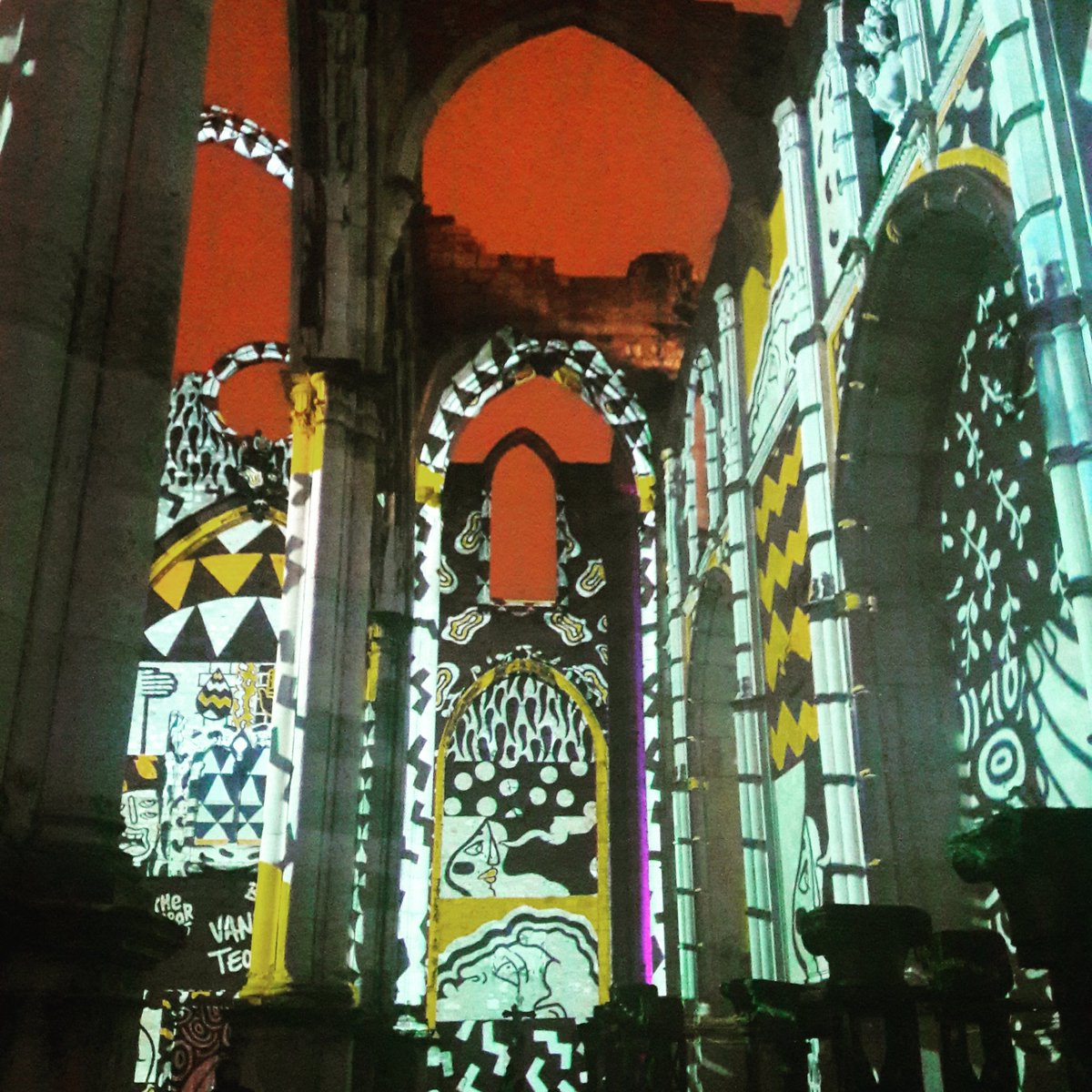patriciamadeira's tweet photo. #LisbonUndertheStars is an #immersive journey that combines video mapping, music and other arts to tell the history and cultural heritage of #Lisbon and #Portugal. Superb! ♡ #culture #heritage #history #carmoconvent #lisbontailoredtours #lisbonwithpats https://t.co/hUY1wCwAfP