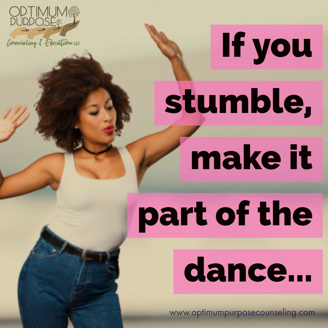 OptimumPurpose's tweet image. We get it, life can throw you off balance sometimes. You just have to be sure that it doesn’t knock you down in the process. 
#OptimumPurpose #Counseling #Therapy #Dance #GetUp10 #Balance #Harmony #Strength #KeepGoing