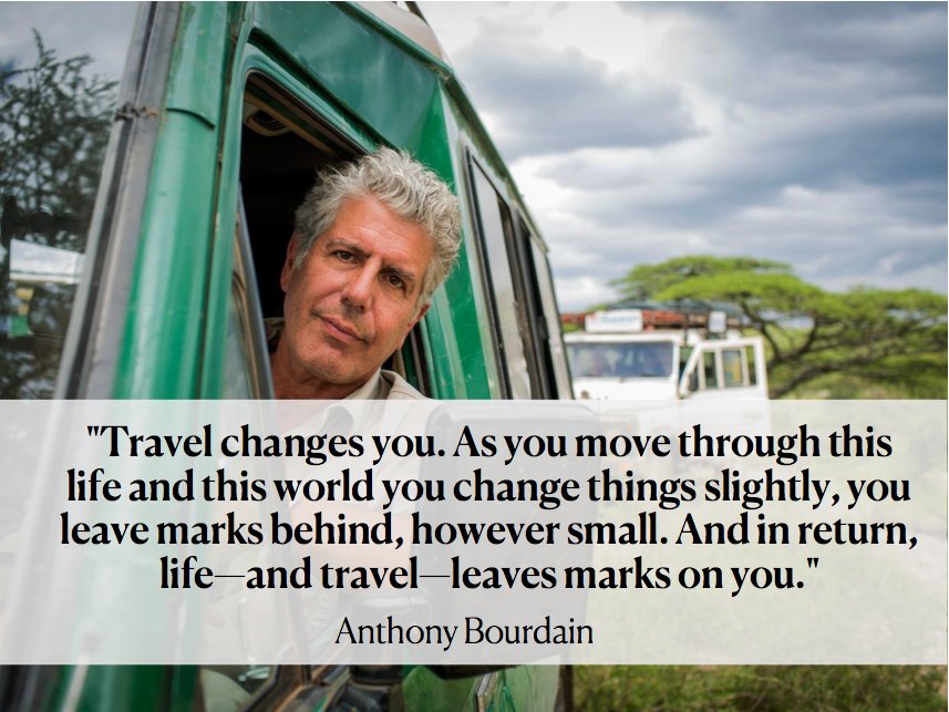 Anthony Bourdain has died at the age of 61. His work in journalism and influence on travel will continue to inspire us. If you or someone you love is struggling with suicidal thoughts, contact the National Suicide Prevention Lifeline at 800-273-8255. trib.al/ncWMNo9