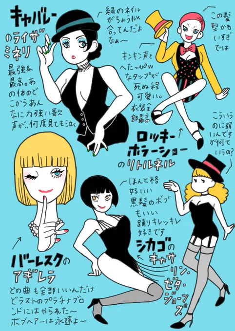 映画に出てくるこの手のタイプの歌って踊れる女性が大好きなんですが伝わるでしょうか? 