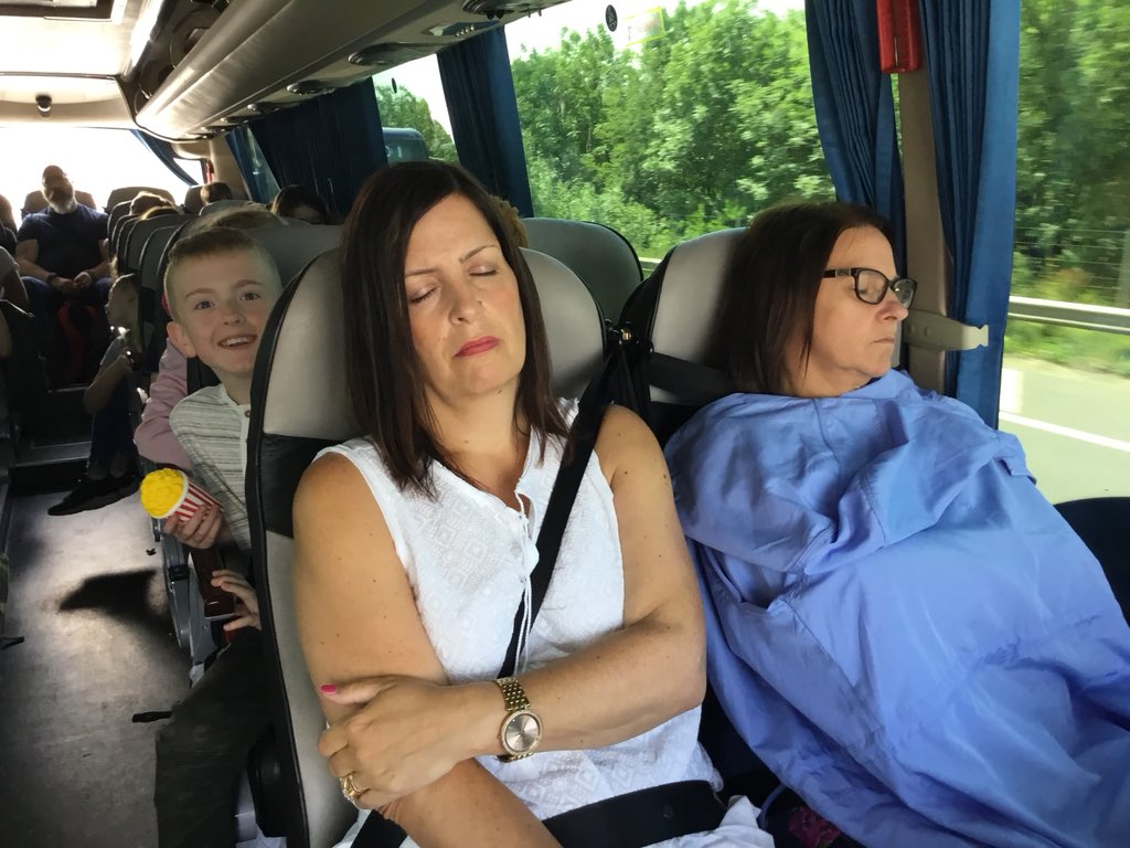 EckingtonJS's tweet photo. After all the excitement it’s time to tackle the M1...wish us luck. Still...some people look like they might miss most of the fun (some seriously well deserved rest being had here - the staff have been incredible) #EJSY6 #excitingeventsatEJS https://t.co/5yJcEGGKPe