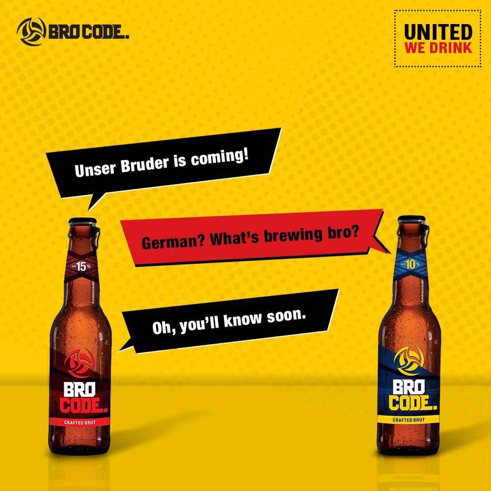 BroBevs's tweet photo. Wondering what's brewing? Stay tuned to know who is the bruder they are talking about.
#BroCode #UnitedWeDrink #Wit #Germany #German #ArrivingSoon #WatchOut #UnrollYourWits #StayWittyBro #WittyBro https://t.co/pmKe1p38EL