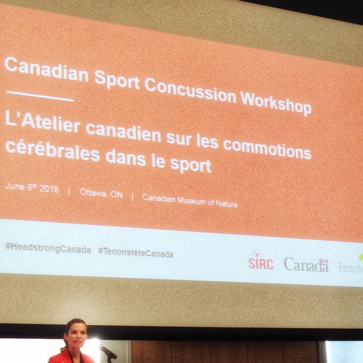 AthletesCAN's tweet photo. .@KirstyDuncanMP opens @SIRCtweets CDN Sport #Concussion Workshop @MuseumofNature recognizing important work to promote & protect #AthleteSafety
#HeadstrongCanada
#ConcussionSmart
#ConcussionEd https://t.co/ksYrAXgCAj