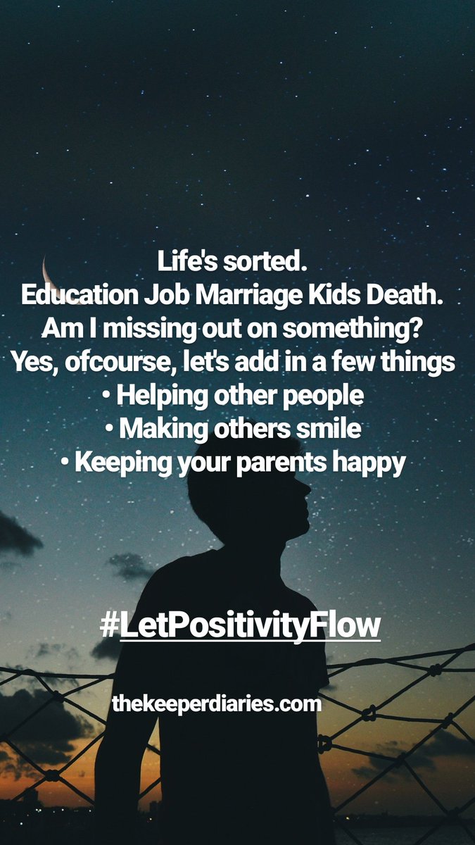 TKDiaries's tweet photo. Is your life sorted? I guess not.
#letpositivityflow #amwriting #InspirationalQuotes #inspiration #thekeeperdiaries https://t.co/lNYVtxJyVK