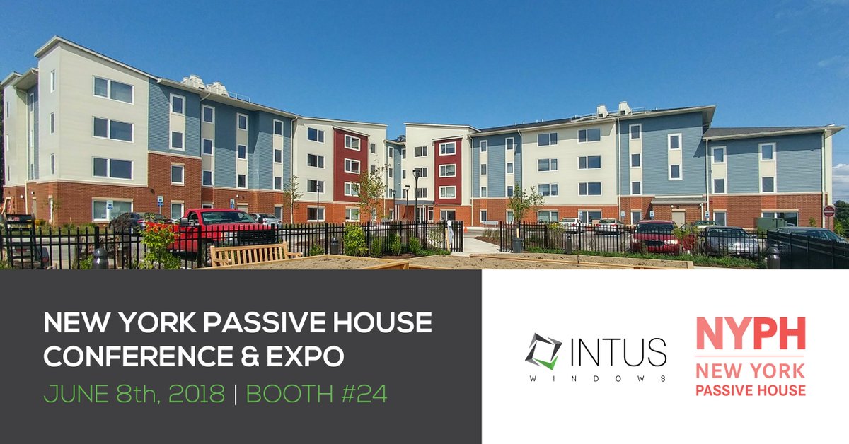IntusWindows's tweet photo. Come see the #NY INTUS Team at the @NYPassiveHouse Expo TODAY at booth #24. Learn about our #PassiveHouseWindows, our portfolio of passive projects, & talk with some of our Certified Passive House Tradespersons. Plus, we'll have goodies at our booth ;).
#BuildGreen #INTUSwindows https://t.co/0k1MyNGpFu