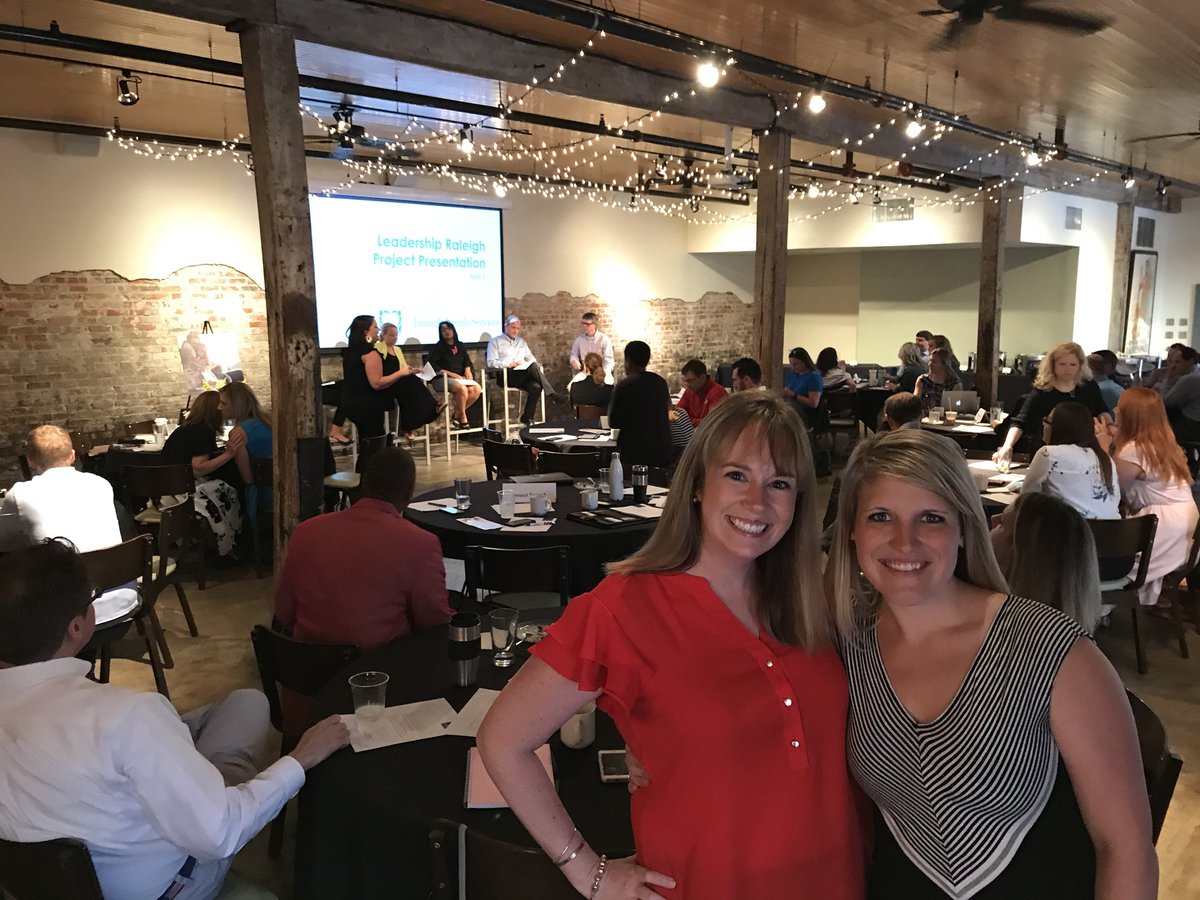 DavidBohmNC's tweet photo. Kicking off Leadership Raleigh presentations at Jiddi. That’s 10 teams of community leaders who partnered with nonprofits in Wake County to complete a project. Thank you @raleighchamber for this amazing opportunity. #LR35 https://t.co/qBfjY1oYch