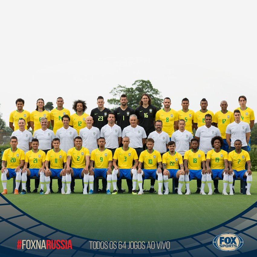 🇧🇷🏆⚽ Essa seleção parece aquela hexacampeã em 2018, hein...

BRASIL, #jogaoquesabe!