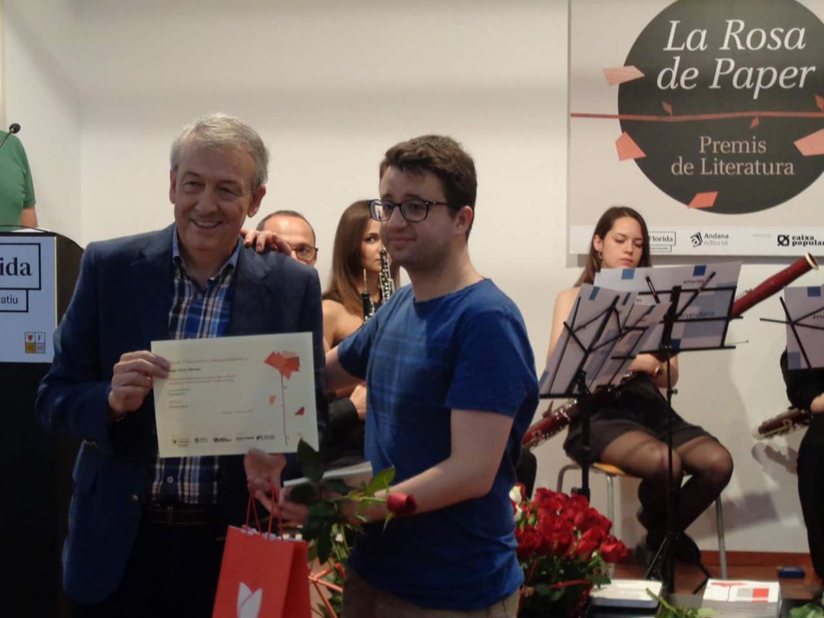 ComeniusCEducat's tweet photo. Diego Ortiz, alumne de Grau Superior d'Imatge i So del nostre centre, finalista en els Premis de Narrativa "LA ROSA DE PAPER".  Enhorabona Diego!!! https://t.co/TgSGhV4du3