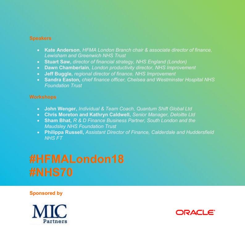 HFMA London Branch tweet media