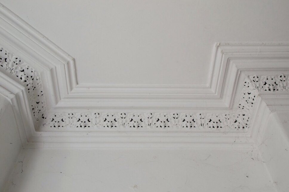 ChrisGargan1's tweet photo. Stunning period features being revealed as we strip out the property, including this beautiful cornicing &amp; the Minton tiles to the grand entrance in our new Sefton Park development. Hopefully we can salvage &amp; restore most of these original Victorian features during the conversion https://t.co/xMpiLCoMz8
