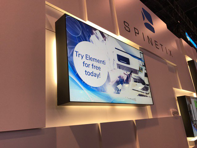 SpinetiX's tweet photo. Come see us on the last day of the show and be the first to learn about the new SpinetiX ARYA: https://t.co/BwiQMZ8em1 and the next generation of Elementi software: https://t.co/VFRaOWScsO #InfoComm booth N2654. https://t.co/wilysAqDZn