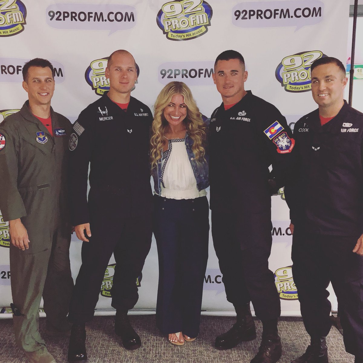 Earned the nickname Unicorn?!🦄 Jokes aside, these fellas are the real Top Gun! Don’t miss the <a href="/RIAirshow/">RI Air Show</a> w/ <a href="/92profm/">92 PRO-FM</a> all weekend! 
::F-35 Heritage Flight Team::🛫