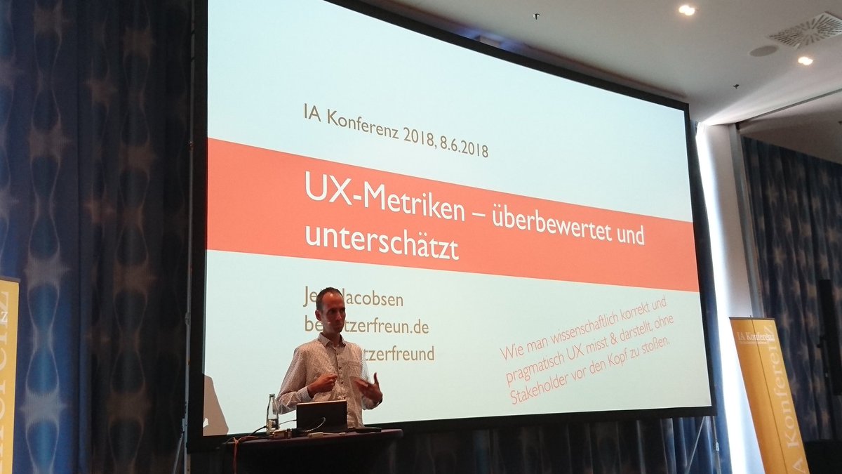 MartinaMitz's tweet image. very excited abt @benutzerfreund &apos;s presentation - #UXmetrics - putting back the science in UX 
#IAK18