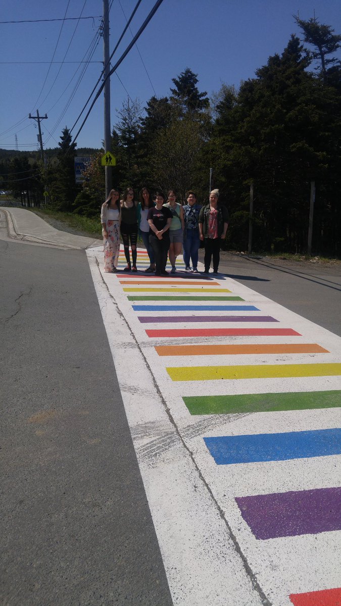 Holy Sprit High supporting our LGBTQ community! Thank-you also to the Town of CBS for making this happen!