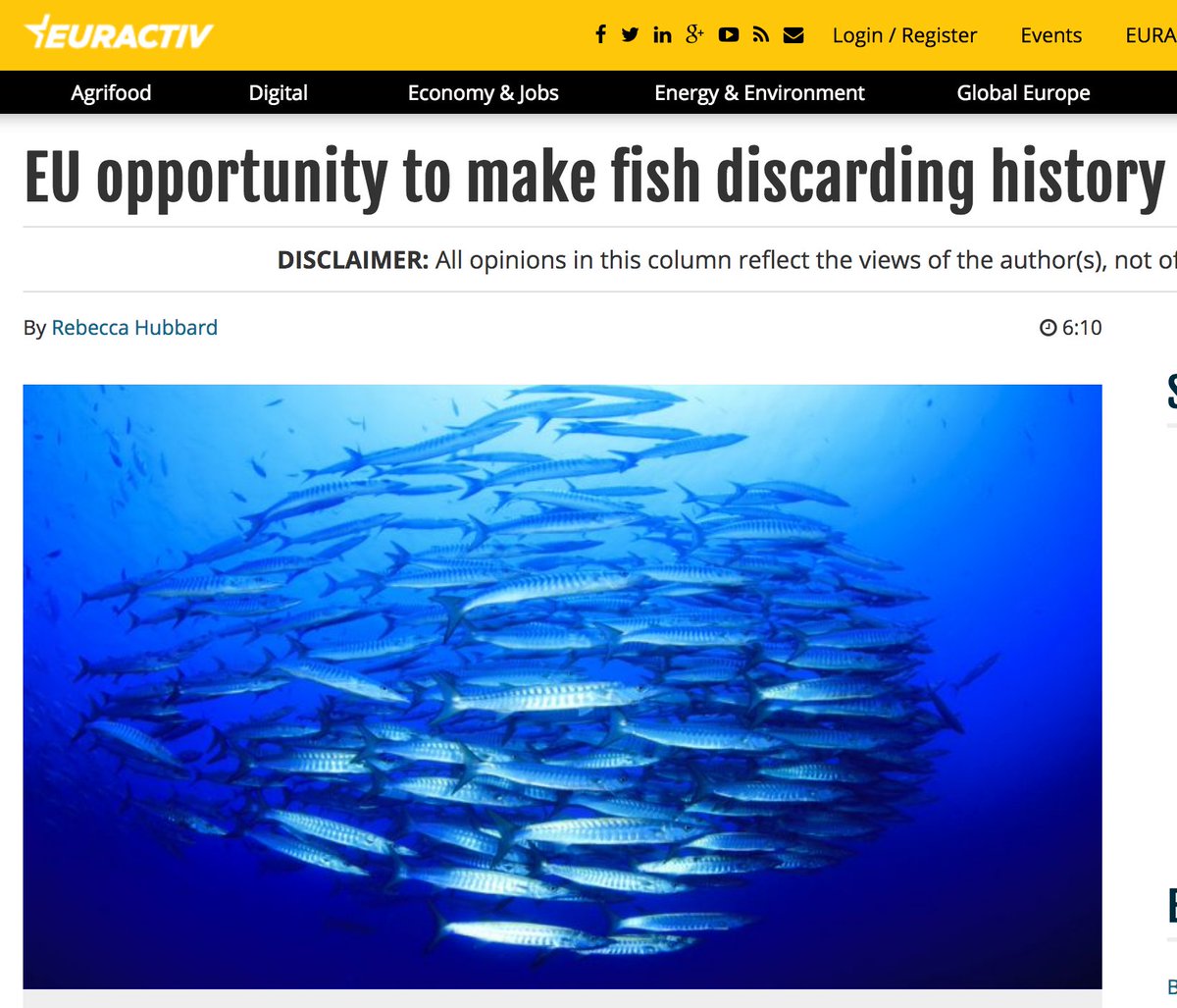 endoverfishing_'s tweet image. This year on #WorldOceansDay, @OurFish's @Bec_Hubbard is calling on politicians across #EU to #endoverfishing &amp;amp; support remote electronic monitoring order to make CFP's landing obligation a success for EU fisheries, fishers &amp;amp; #oceans. bit.ly/2JjsBjb #worldoceanday