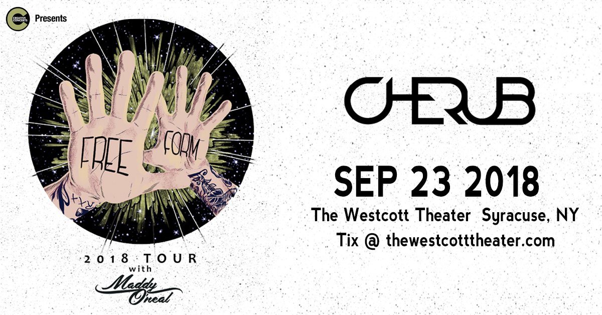 WestcottTheater's tweet photo. On Sale Now! 
This Fall @CHERUBlamusica returns to party at the Westcott Theater (Syracuse, NY) on Sep. 23rd w/ special guest @Maddy_ONeal!

Get your tickets TODAY at https://t.co/KjmSkPkzgV https://t.co/Z961arw0Ck