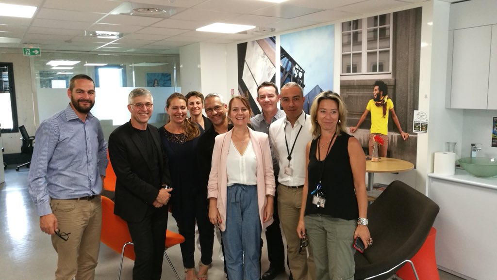 JBissey's tweet photo. Fiers d’accueillir @olivier_faure @OrangePACA au Service Client #OrangeSudEst à Aix. Rencontre avec les Conseillers Clients et les équipes transverses 👍 #SCOSE 🤝#TeamOrange https://t.co/DYru1FErkX