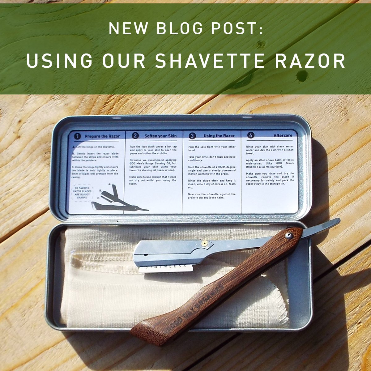 Good Day Organics (@gooddayorganics) on Twitter photo Just in time for Father's Day we have launched our GDO Classic Shavette Razor, here's a quick guide on how to master the skill.
#fathersday #backtobasics 
gooddayorganics.com/blogs/news/usi… Just in time for Father's Day we have launched our GDO Classic Shavette Razor, here's a quick guide on how to master the skill.
#fathersday #backtobasics 
gooddayorganics.com/blogs/news/usi…