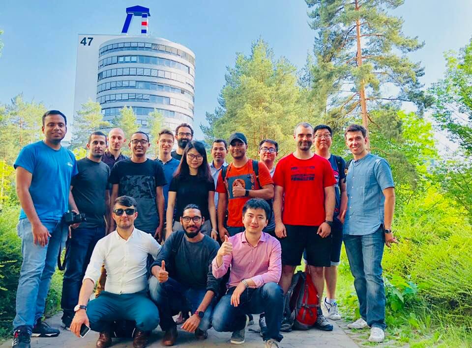 5Ga_ITN's tweet photo. The 5G_AuRA School is coming to an end after 5 days of lectures and courses. 

The ESRs would like to thank the organizer, our partner the University of Kaiserlautern, and all the speakers. 

The ESRs are exhausted but have the time for a last picture. https://t.co/1TobP0vrHv