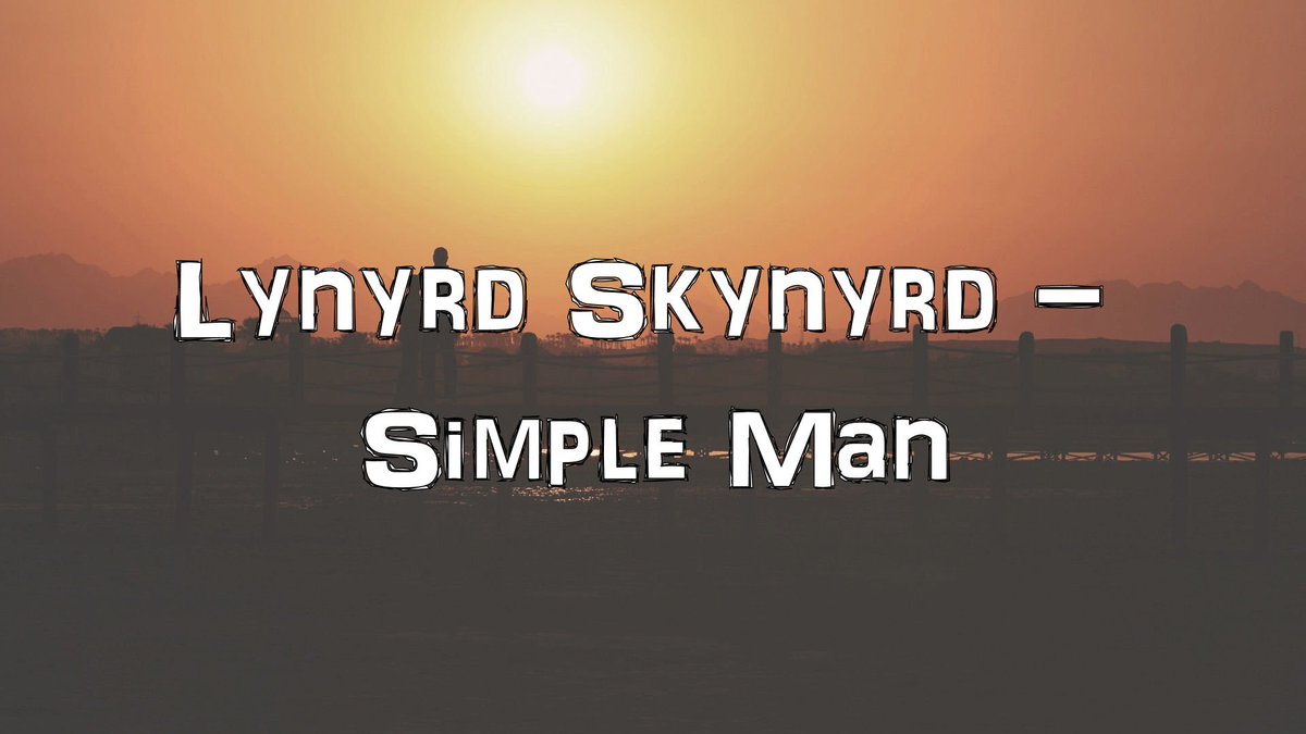 wander_channel's tweet photo. NEW! Lynyrd Skynyrd - Simple Man [Acoustic Cover.Lyrics.Karaoke]:
 https://t.co/1jXGVPNFsB

#karaoke #acoustic #instrumental https://t.co/X46Q8y7MUC