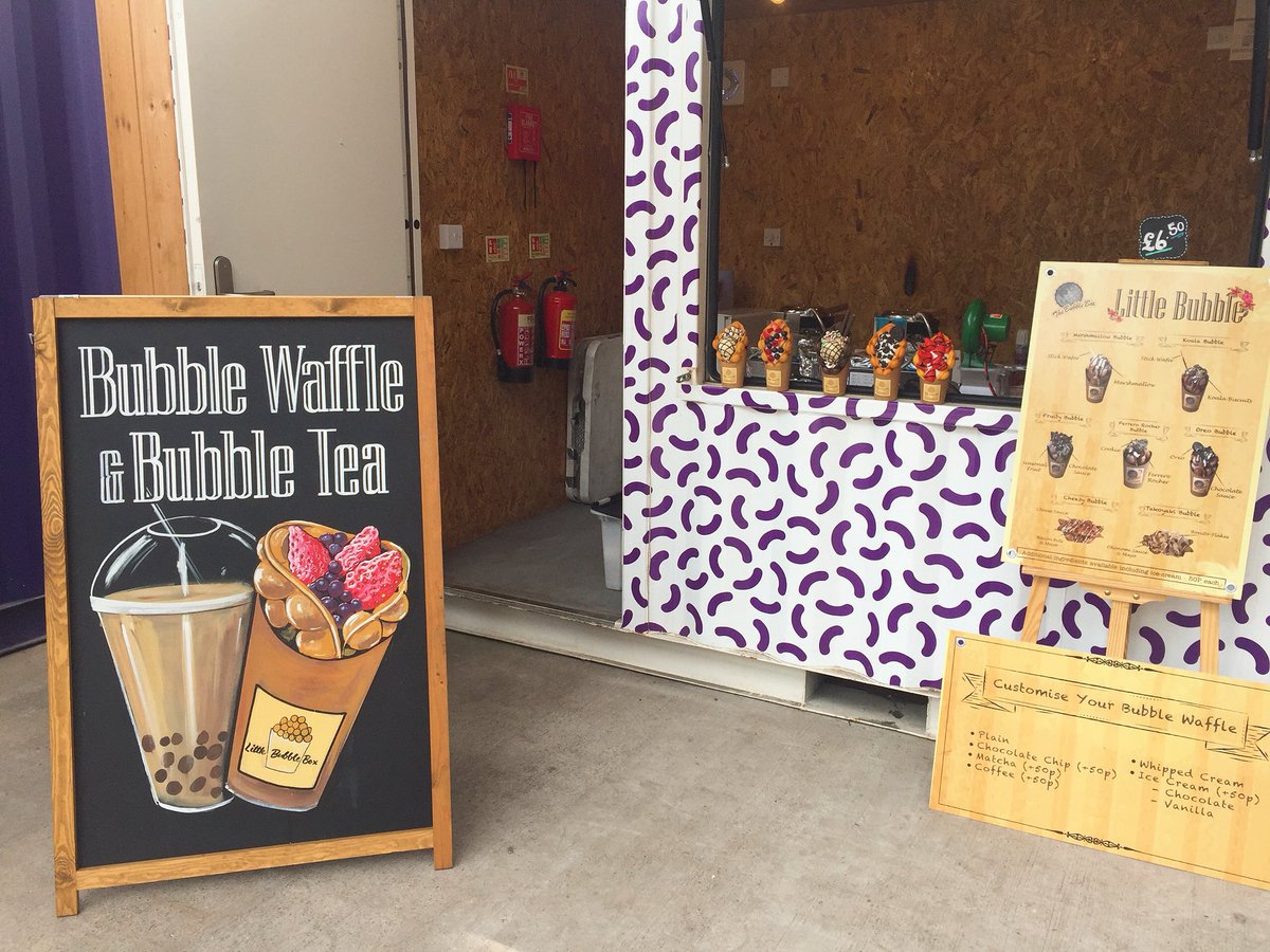 All set up <a href="/GRUBMCR/">GRUB</a> Fancy Bubble Waffle &amp; Bubble Tea😋😋