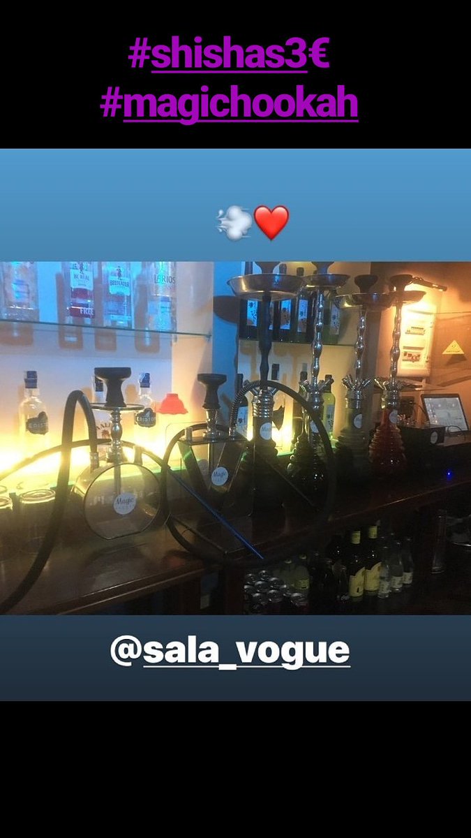 VogueCafeCopas's tweet photo. #vdevogue #vdeviernes #vogue #amigos #djpedrom #shishas3€ 👌 https://t.co/4mYb1F1qGg