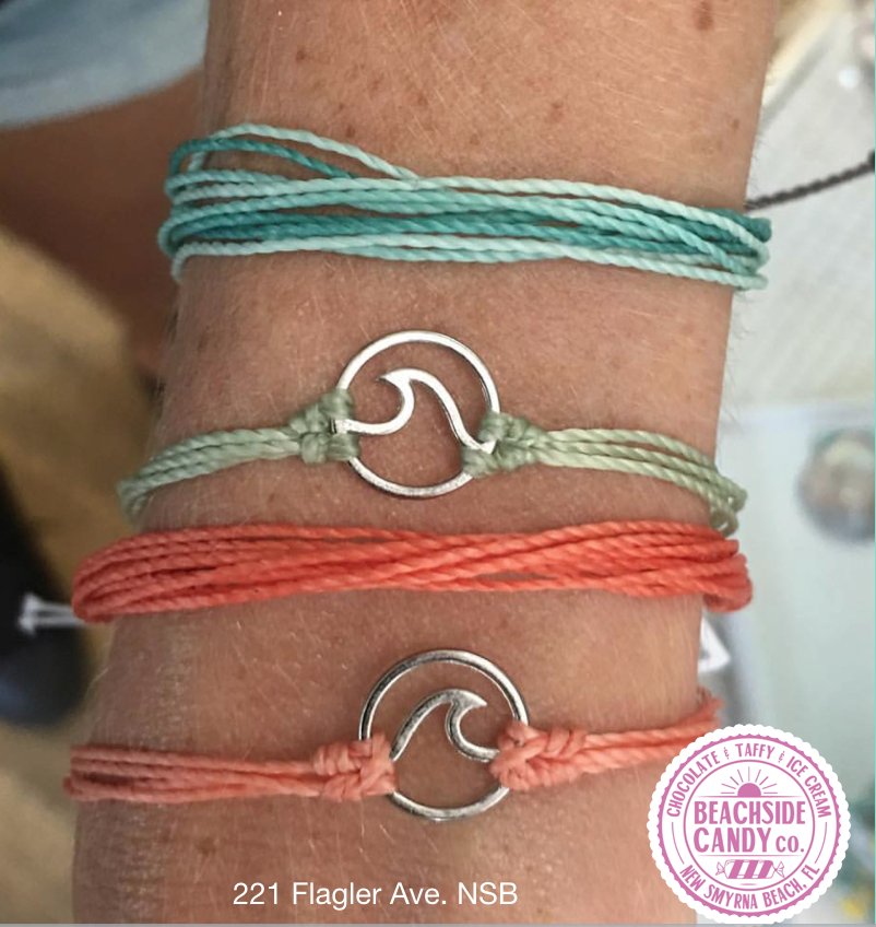 BeachsideCandy's tweet photo. Great summer colors from Pura Vida Bracelets ! Silver Wave in Salmon and mint at Beachside Candy Co.
#puravida #beachsidecandy #flaglerave #lovensb #candyman #nsbsurfer https://t.co/IYekuWSucZ
