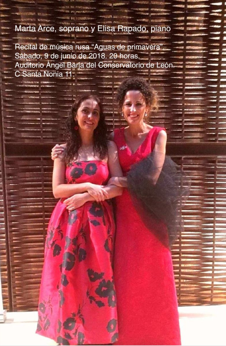 ElisaZamora's tweet photo. Mis próximos eventos profesionales, en León y en Cádiz. Todos ellos en buena compañía (es lo mejor de haber elegido ser pianista acompañante: nunca estar sola sobre un escenario). #leonesp #Cadiz. #Lied #писне #ArtSong #Operainfantil. https://t.co/FWJPvJEDPB