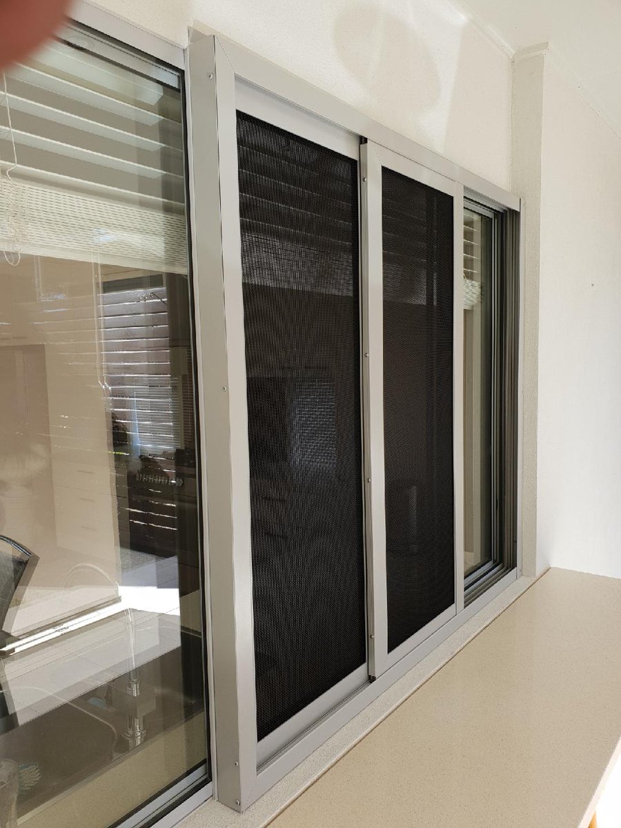 InvisiGard's tweet photo. These Invisi Double Sliding Escape Screens by TJM Security look fantastic! If you're in the Sunshine Coast area and are seeking security screens for your home give TJM Security a call on 0400 999 136.
#invisi #invisigard #escapescreens #slidingscreens #sunshinecoast https://t.co/S4QOfNh7je