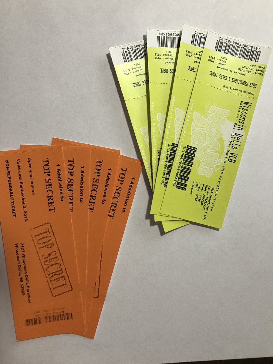 wissportsnet's tweet photo. It's #FreebieFriday ! RETWEET this for a chance to win a four-pack of tickets to Noah's Ark plus four passes to Top Secret in @wisdells . We'll select a winner at 4 pm today! https://t.co/ou3eGHfPOK