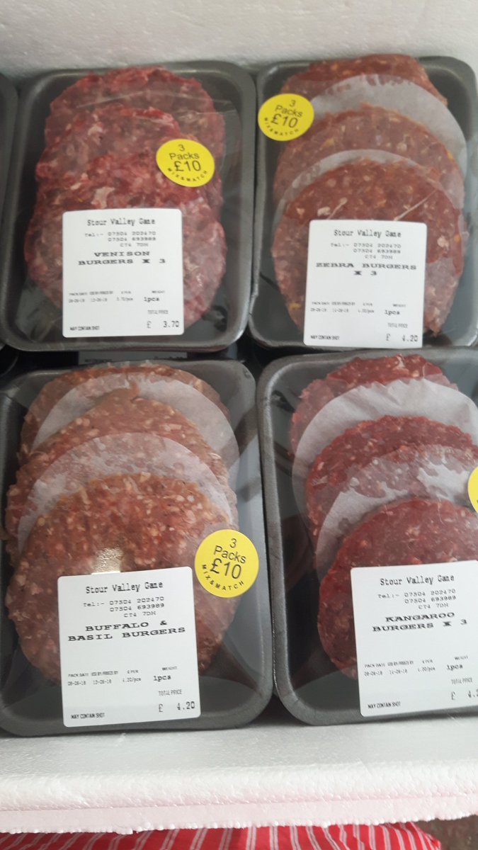 stourvalleygame's tweet photo. Something different for BBQ this weekend in our Mix"N"Match, any 3 for £10 deal #Kentishgame #exoticmeats https://t.co/BpQfbIz203