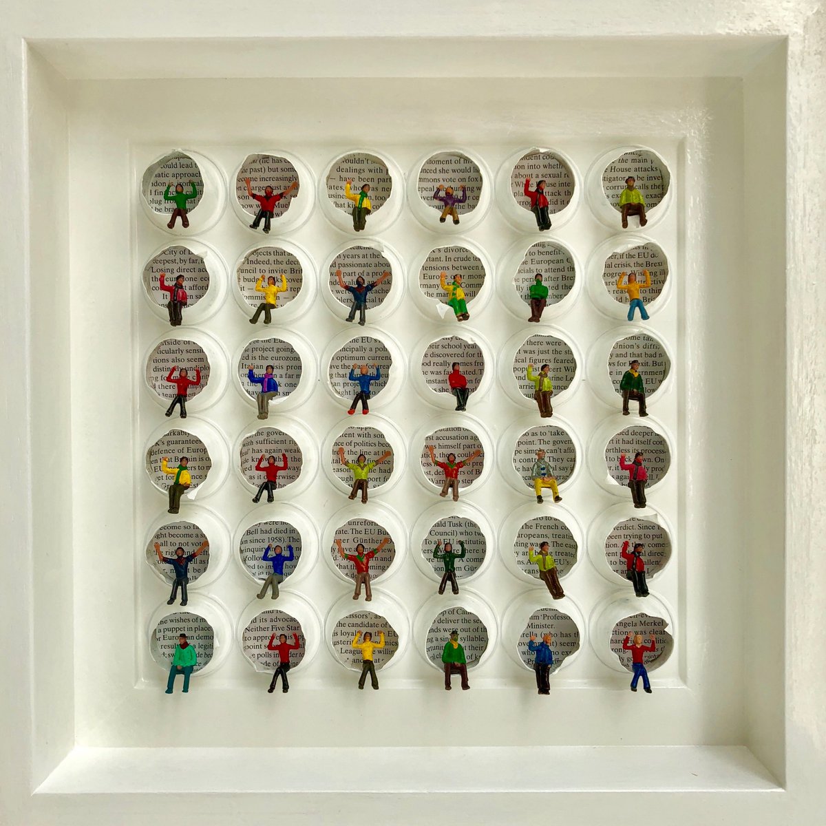 matkemp's tweet photo. ANOTHER CHAPTER Part of the new series of recycled Nespresso pod pieces using pages selected from favourite writers #recycled #nespresso #subuteosupporters #BookClub ⁦@CubittGallery⁩ https://t.co/95UDRmc0cc