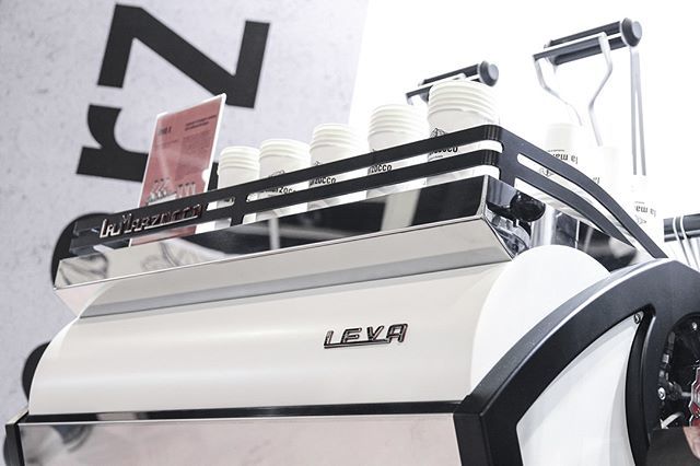 lamarzocco's tweet photo. The ultimate in espresso machine innovation taking centerstage at #gourmetasia in Hong Kong. #thisisleva #leva #lamarzocco #caffair #modernart #revolutionary #levermachine #hk https://t.co/5jZMuNJeuS https://t.co/SGMhAeMNG9