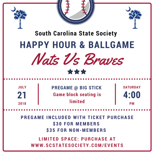 Join us for our Nationals Night → bit.ly/2xbip1g #SCinDC