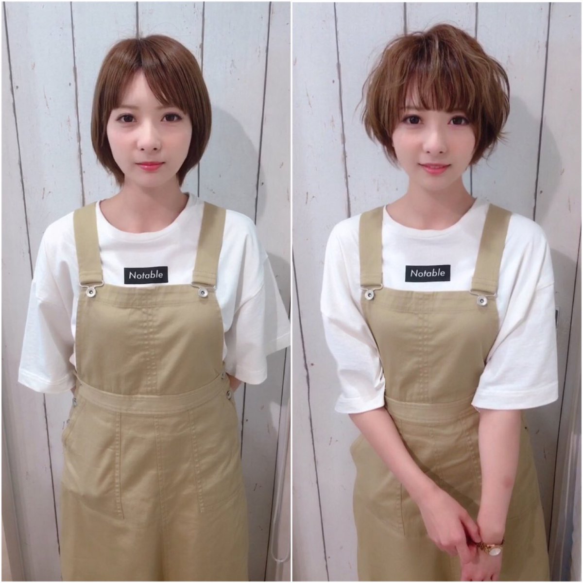 ショートの神様 伊輪宣幸 ビフォーアフター 伊輪ショート カット カラー 今回は 夏のミニーショート 夏のサマーショート カジュアルな動き フレンチブルー 僕にしかできない夏のサマーショート ショート