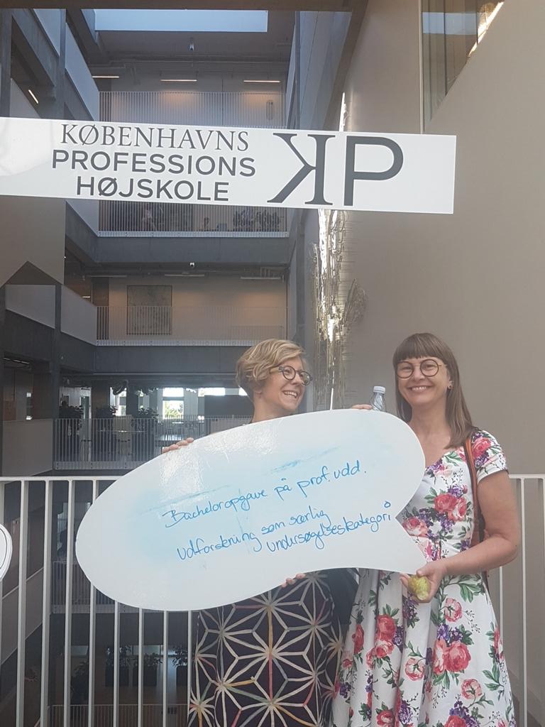 Voconia's tweet photo. Bacheloropgave på professionsuddannelserne. Udforskning som særlig undersøgelseskategori #kpsammen https://t.co/p14C1iCpce